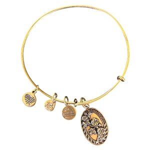 Alex and Ani Granddaughter Charm Bangle Gold Tone 2016 Keepsake Bracelet
